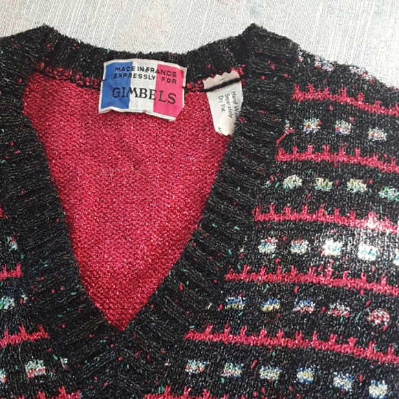 1970s roller disco sweater Christmas vintage xmas - Picture 2 of 4
